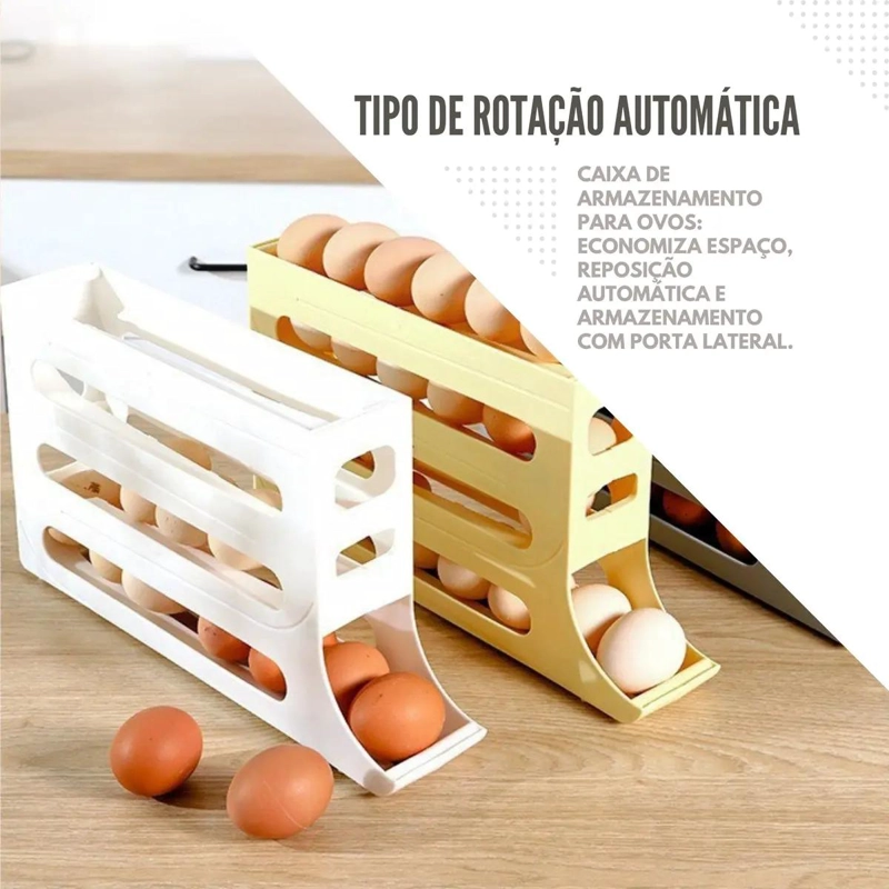 HUEVERA ORGANIZADORA CORREDIZA DE 4 NIVELES PARA REFRIGERADOR - 3