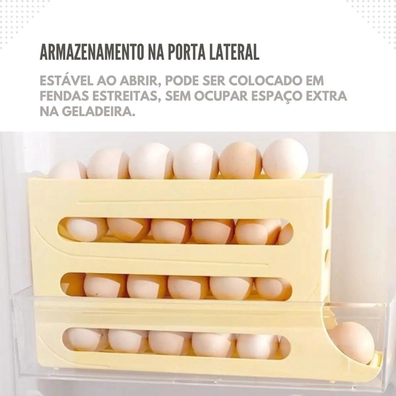 HUEVERA ORGANIZADORA CORREDIZA DE 4 NIVELES PARA REFRIGERADOR - 4