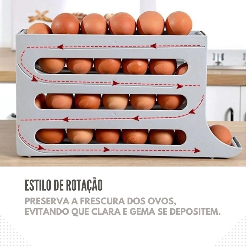HUEVERA ORGANIZADORA CORREDIZA DE 4 NIVELES PARA REFRIGERADOR - 6