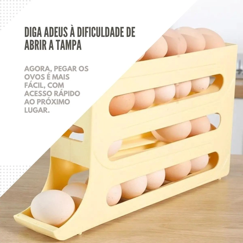HUEVERA ORGANIZADORA CORREDIZA DE 4 NIVELES PARA REFRIGERADOR - 7