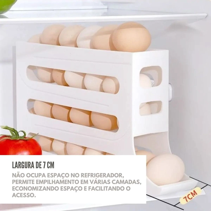 HUEVERA ORGANIZADORA CORREDIZA DE 4 NIVELES PARA REFRIGERADOR - 8