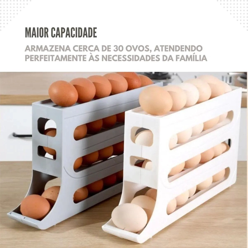 HUEVERA ORGANIZADORA CORREDIZA DE 4 NIVELES PARA REFRIGERADOR - 9