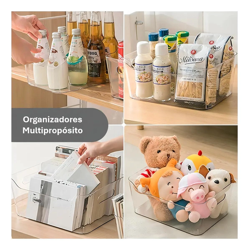 CONTENEDOR DE ALIMENTOS ACRILICO ORGANIZADOR DE COCINA TRANSPARENTE - 7