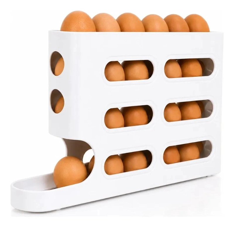 ORGANIZADOR DESLIZANTE PARA HUEVOS CON CAPACIDAD DE 26 UNIDADES - 1