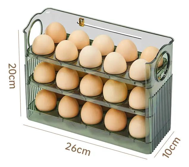 CAJA ORGANIZADORA PARA HUEVOS CAPACIDAD 30 UNIDADES - 2