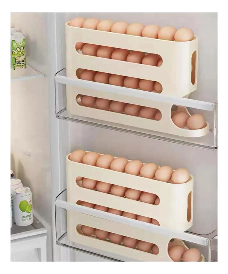 ORGANIZADOR DE HUEVOS PARA REFRIGERADOR CON CAPACIDAD PARA 30 HUEVOS - 3