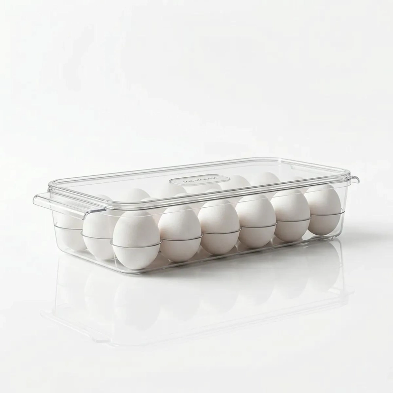 BANDEJA ORGANIZADOR DE HUEVOS APILABLE PARA REFRIGERADOR - 1