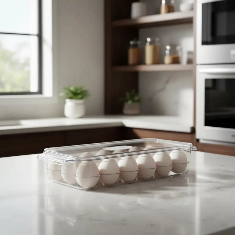 BANDEJA ORGANIZADOR DE HUEVOS APILABLE PARA REFRIGERADOR - 2