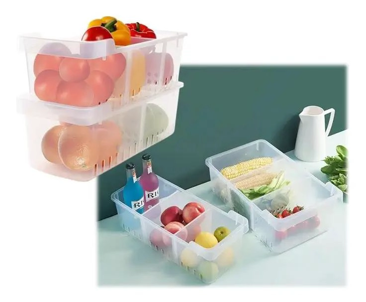 ORGANIZADOR DE COCINA Y REFRIGERADOR CON DIVISIONES AJUSTABLES - 7