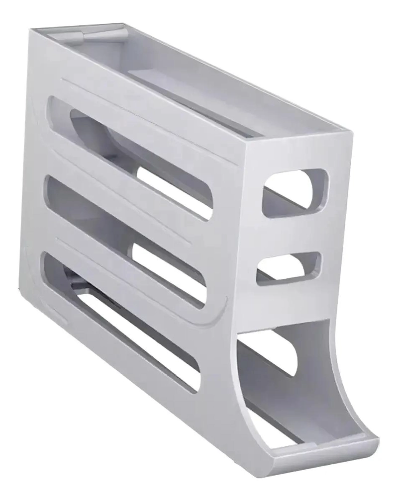 DISPENSADOR DE HUEVOS CON RUEDAS PARA 4 HUEVOS DE PLASTICO - 1