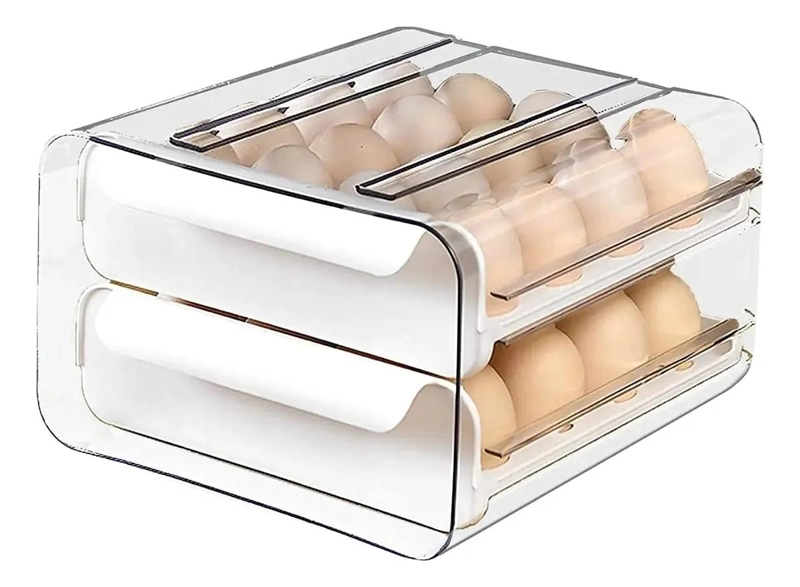 ORGANIZADOR DE HUEVOS TRANSPARENTE PARA 32 UNIDADES - 2