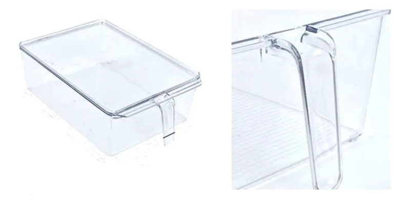 CONTENEDOR ORGANIZADOR PARA REFRIGERADOR CON TAPA TRANSPARENTE - 1