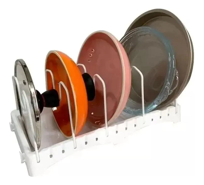 RACK ORGANIZADOR PARA OLLAS Y SARTENES CON TABLAS DE COCINA - 1