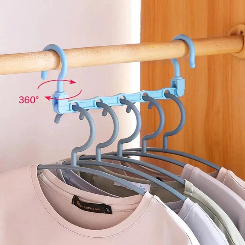 PACK DE 3 COLGADORES DE ROPA AHORRADORES DE ESPACIO - 4