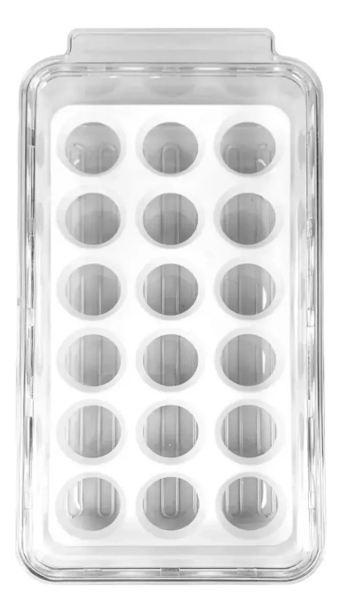 ORGANIZADOR TRANSPARENTE PARA 18 HUEVOS CON TAPA - 5