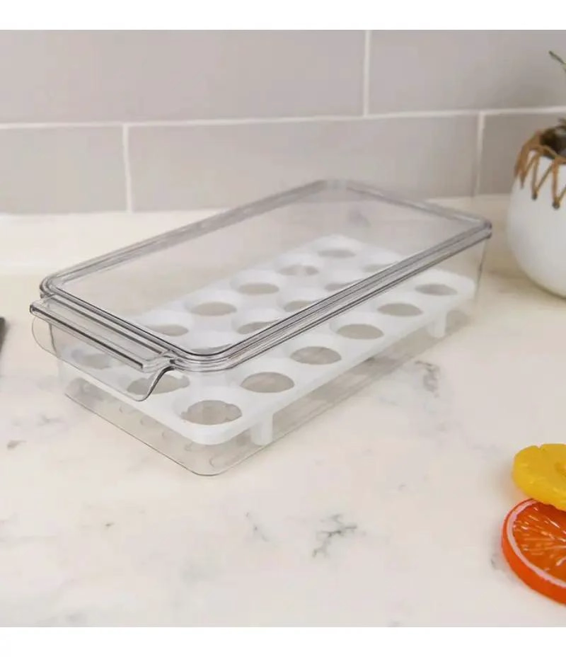 ORGANIZADOR TRANSPARENTE PARA 18 HUEVOS CON TAPA - 7