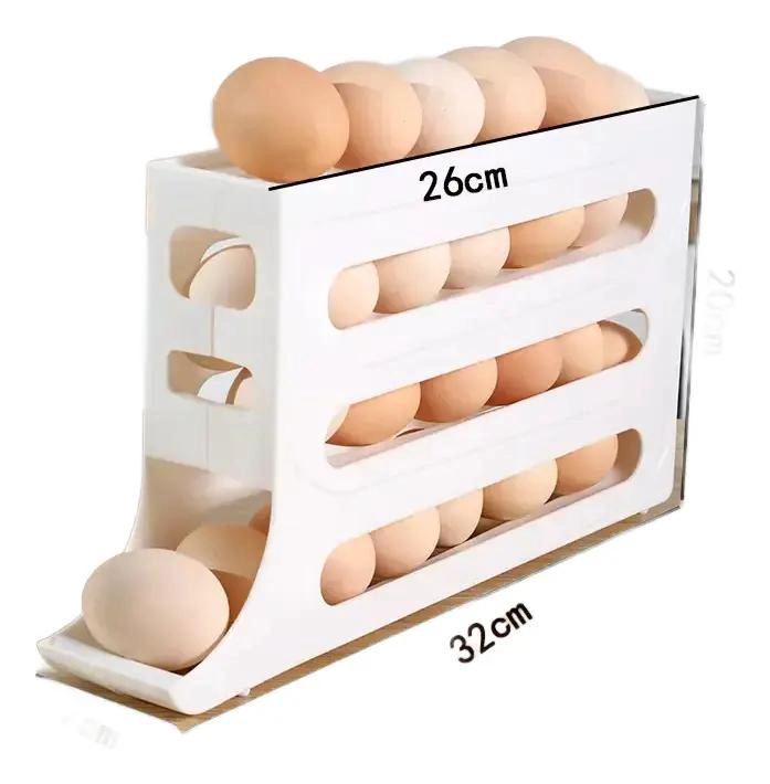 ORGANIZADOR DE HUEVOS PARA REFRIGERADOR CON CAPACIDAD DE 30 UNIDADES - 3