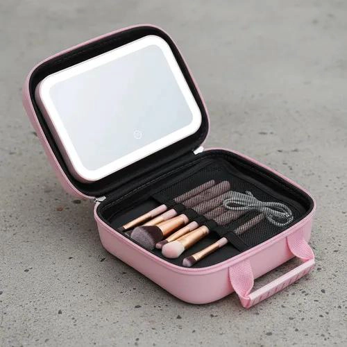 COSMETIQUERO COMPACTO CON ESPEJO LED PARA VIAJES - 3