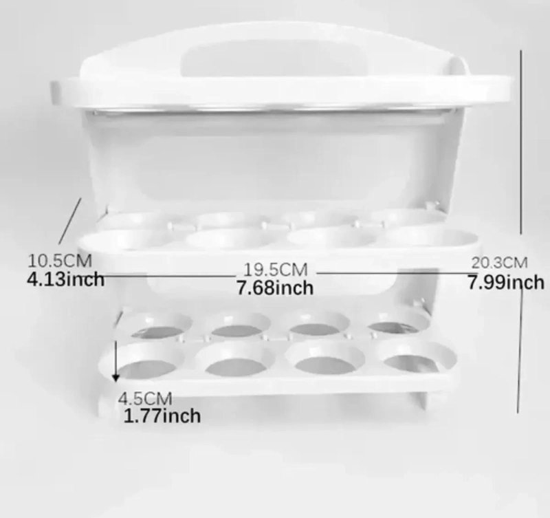 ORGANIZADOR DE HUEVOS CON 60 COMPARTIMENTOS PARA COCINA - 2