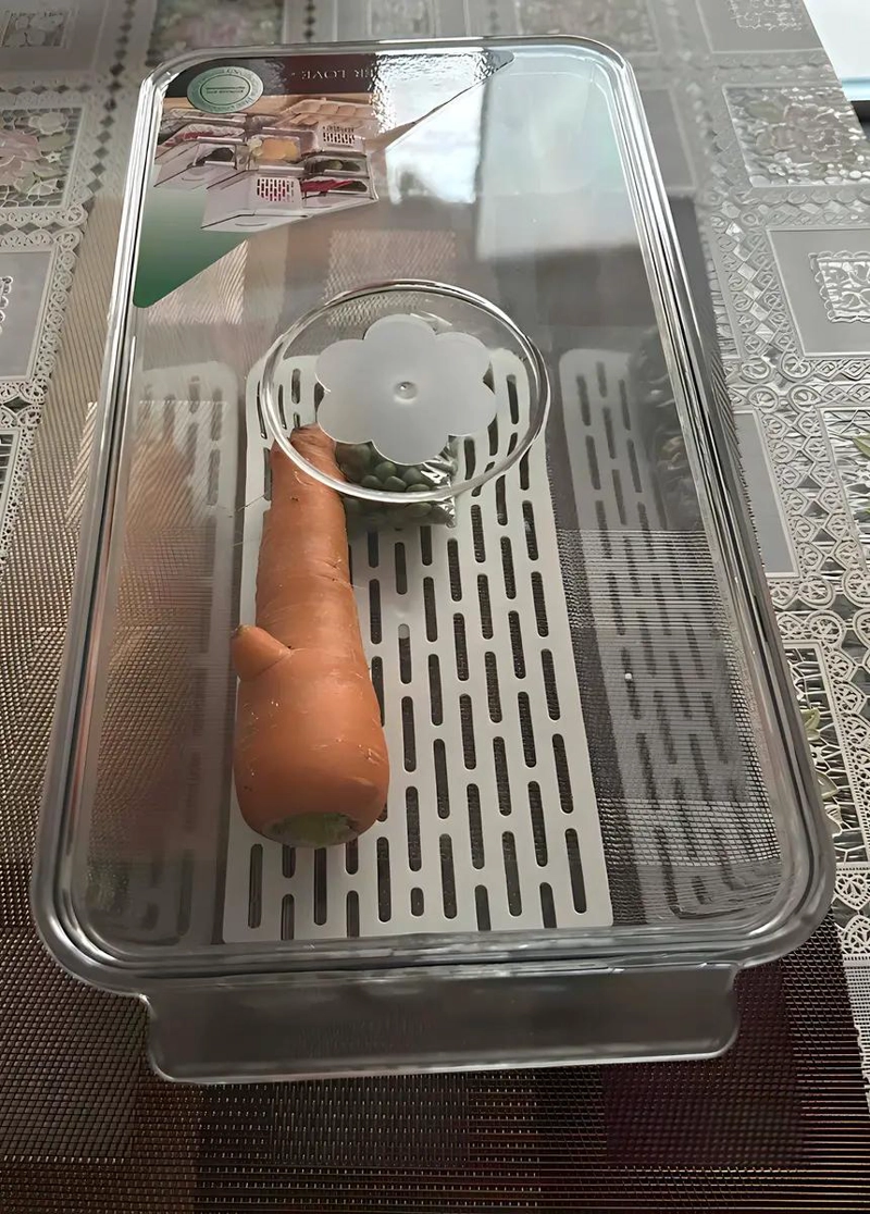 PACK DE 2 ORGANIZADORES ACRILICOS PARA ALIMENTOS EN REFRIGERADOR - 4