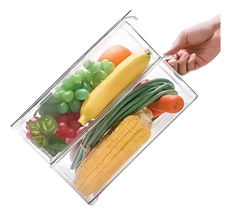 PACK DE 2 ORGANIZADORES ACRILICOS PARA ALIMENTOS EN REFRIGERADOR - 5