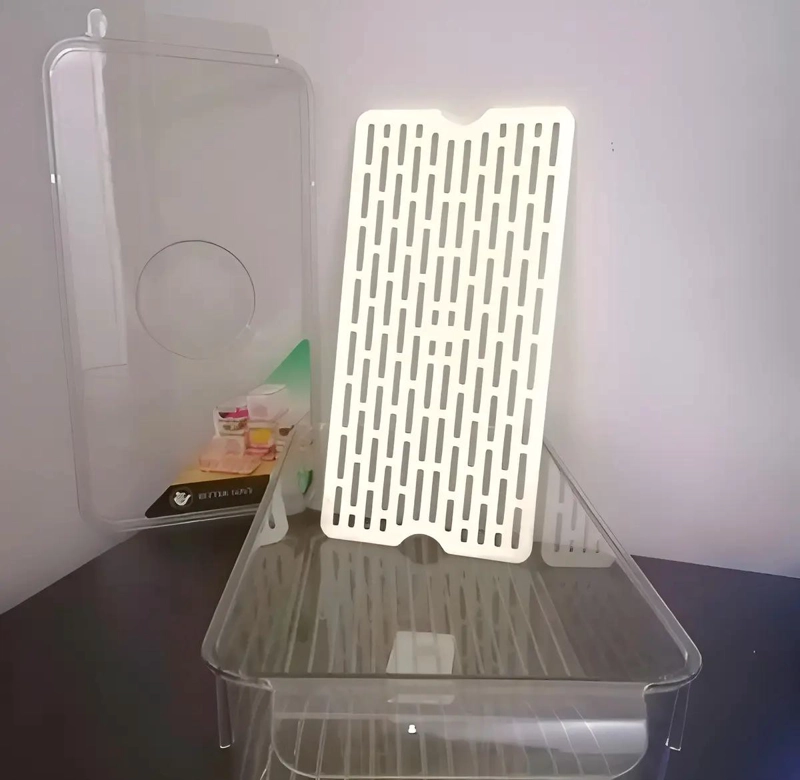 PACK DE 2 ORGANIZADORES ACRILICOS PARA ALIMENTOS EN REFRIGERADOR - 6