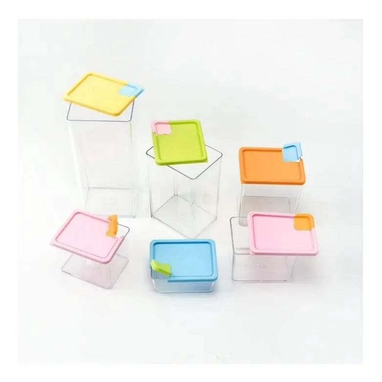 SET DE 6 ORGANIZADORES APILABLES PARA ALIMENTOS - 1