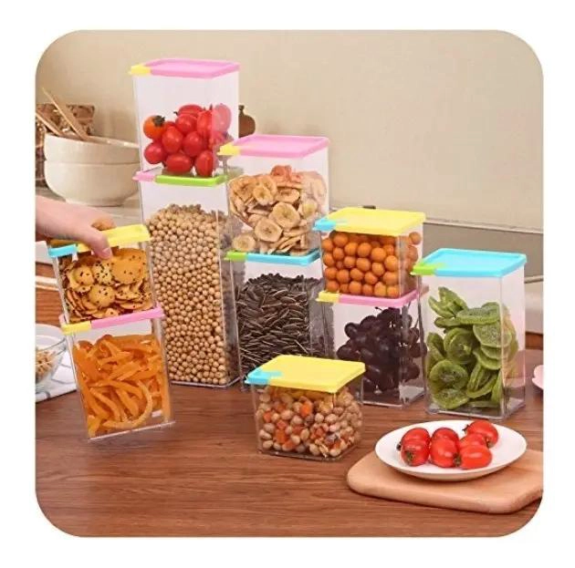SET DE 6 ORGANIZADORES APILABLES PARA ALIMENTOS - 4