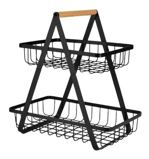 CESTA MULTIUSO DE 2 NIVELES PARA FRUTAS Y VERDURAS - 1