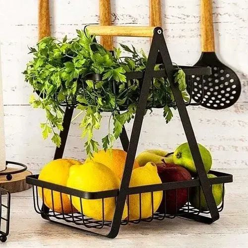 CESTA MULTIUSO DE 2 NIVELES PARA FRUTAS Y VERDURAS - 3
