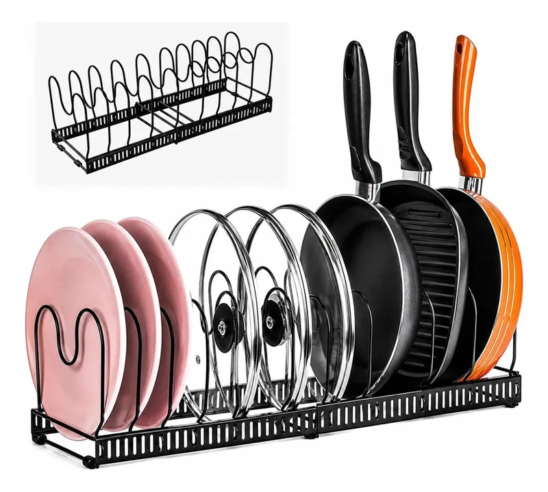 ORGANIZADOR EXPANDIBLE PARA OLLAS Y SARTENES DE COCINA - 1