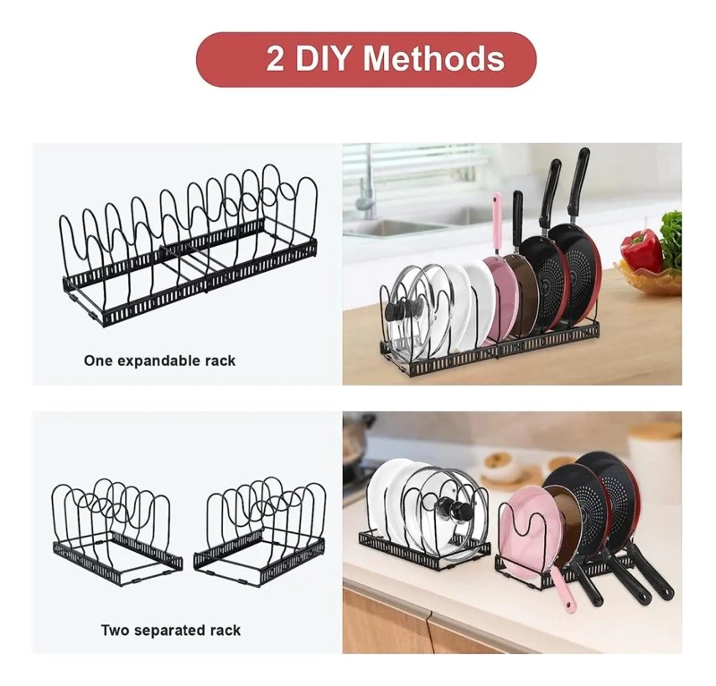 ORGANIZADOR EXPANDIBLE PARA OLLAS Y SARTENES DE COCINA - 2