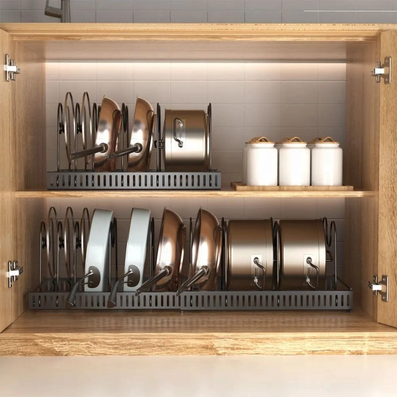 ORGANIZADOR EXPANDIBLE PARA OLLAS Y SARTENES DE COCINA - 4