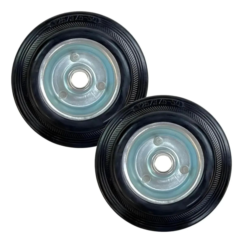 PACK DE 2 RUEDAS MACIZAS DE 5 PULGADAS PARA CARGA PESADA - 1