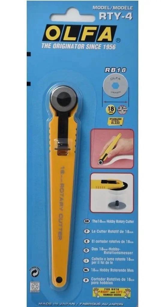 CUTTER ROTATIVO PARA PATCHWORK 1,8 CM - 2