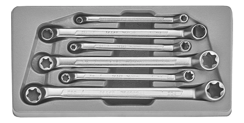 JUEGO DE LLAVES TORX ACODADAS E6 A E24 - 1