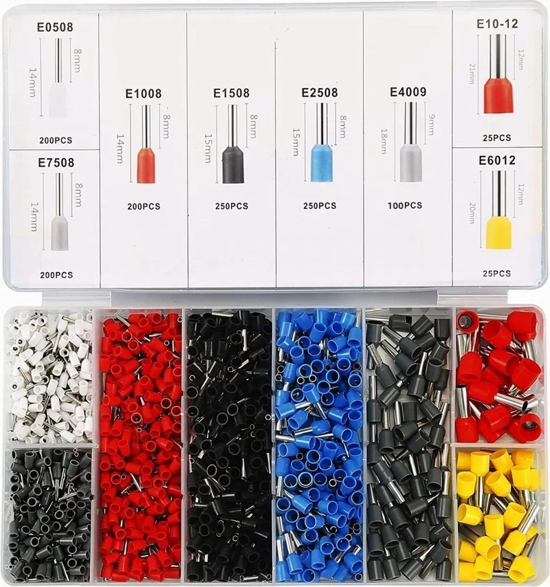 KIT DE CRIMPADO CON ALICATE PELACABLES Y 1200 CONECTORES - 1