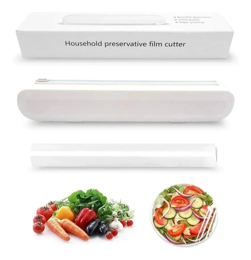 DISPENSADOR Y CORTADOR DE FILM PLASTICO CON VENTOSAS PARA COCINA - 1