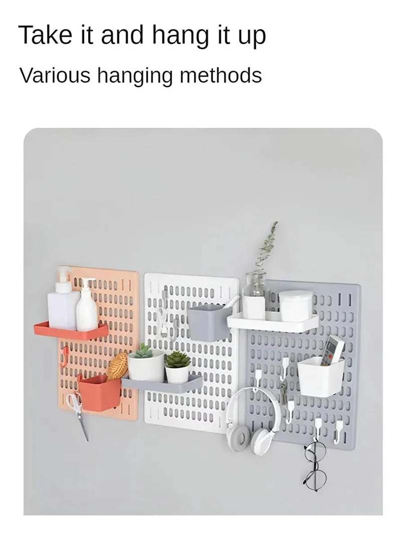 ESTANTE ORGANIZADOR DE PARED AUTOADHESIVO COLOR VERDE PARA MULTIPLES USOS - 10