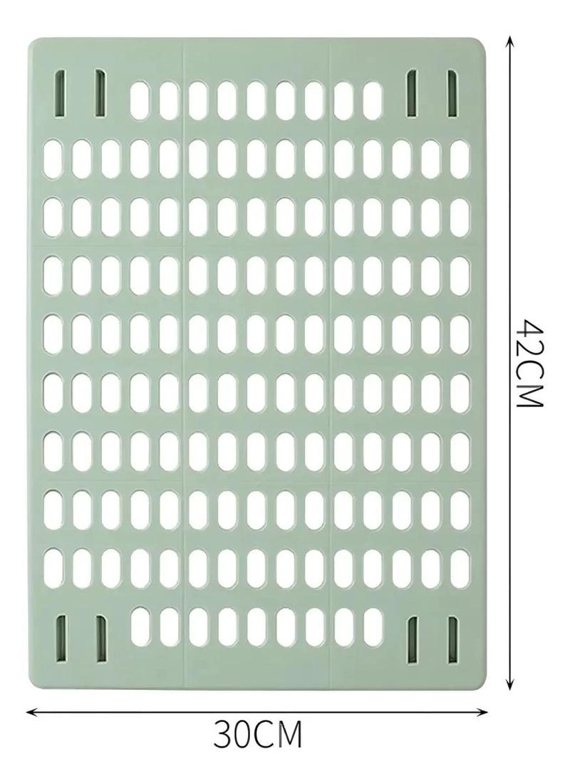 ESTANTE ORGANIZADOR DE PARED AUTOADHESIVO COLOR VERDE PARA MULTIPLES USOS - 8