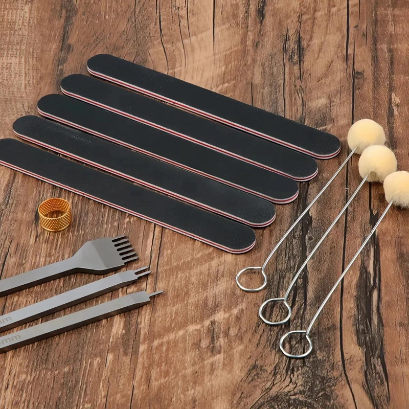 KIT 35 PIEZAS HERRAMIENTAS PARA CUERO Y PIEL - 4