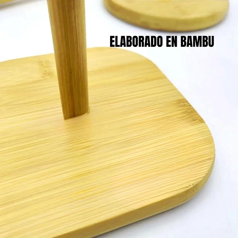 PORTAROLLOS VERTICAL DE MADERA PARA TOALLAS DE PAPEL - 3