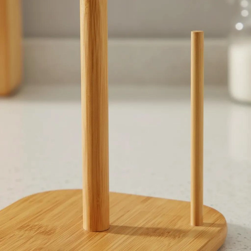 PORTAROLLOS VERTICAL DE MADERA PARA TOALLAS DE PAPEL - 5