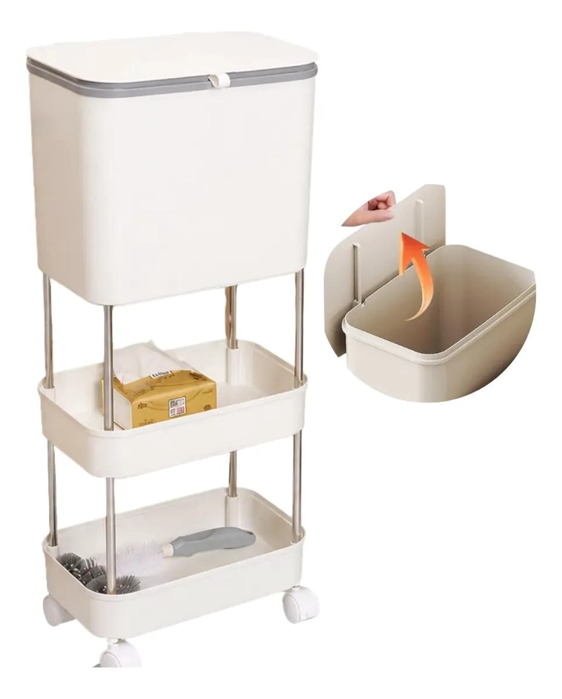 ORGANIZADOR MULTIFUNCIONAL DE COCINA CON BASURERO Y BANDEJAS - 9