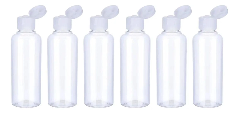 SET DE 6 BOTELLAS DE VIAJE DISPENSADORAS DE 100 ML - 1