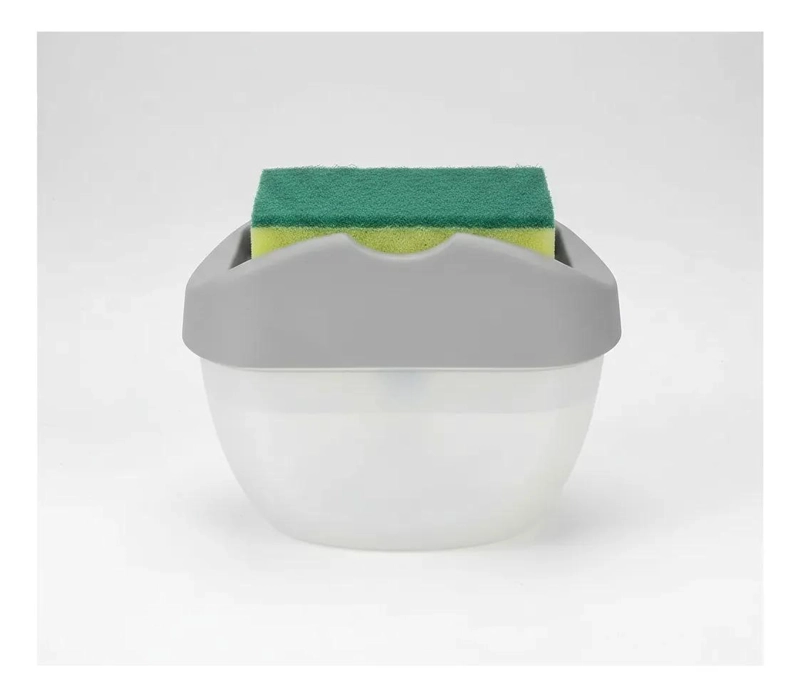 DISPENSADOR MANUAL DE JABON CON ESPONJA 400ML PARA COCINA - 6