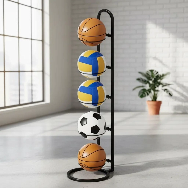 ORGANIZADOR VERTICAL DE BALONES DE 5 NIVELES EN METAL - 1