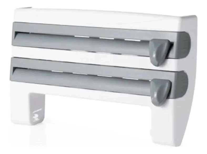 SOPORTE DE PARED MULTIFUNCIONAL PARA TOALLAS DE PAPEL Y UTENSILIOS - 1