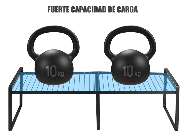 ESTANTE ORGANIZADOR AJUSTABLE PARA COCINA Y HOGAR MULTIUSO - 5