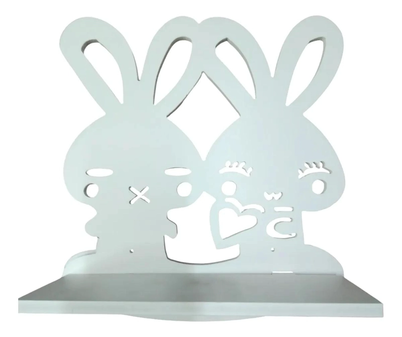 ORGANIZADOR DE REPISA DECORATIVA PARA PARED CON DISEÑO INFANTIL - 1